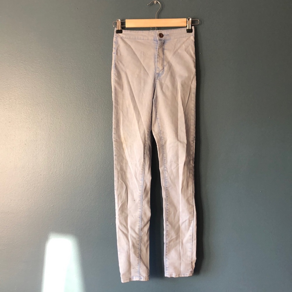 Denim material jeans